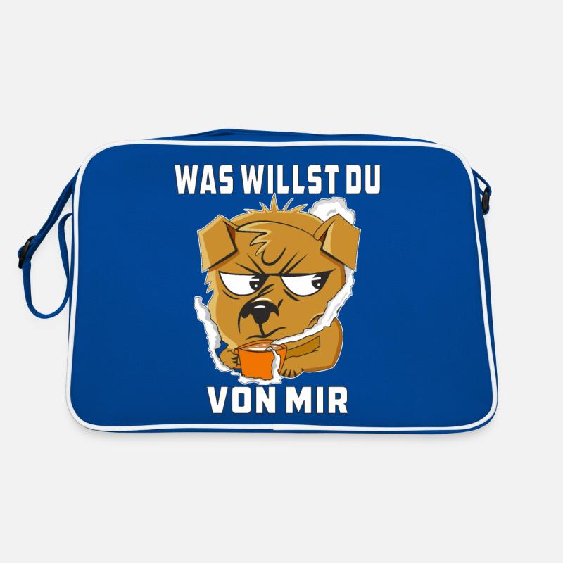 WAS WILLST DU VON MIR Retro Tasche