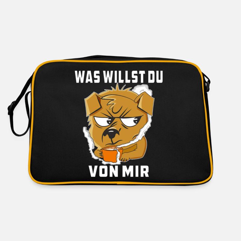 WAS WILLST DU VON MIR Retro Tasche