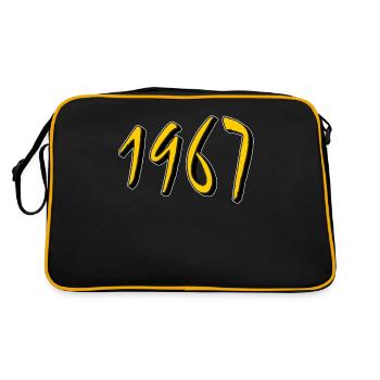 BIRTHDAY YEAR 1967 - Retro Bag - black/gold - Back