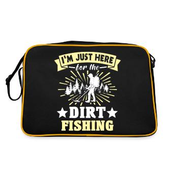 Dirt Fisher Treasure Hunters - Retro Tasche - Schwarz/Gold - Hinten
