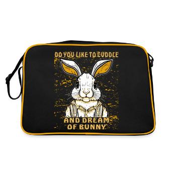 CÂLIN DE LAPIN ET RÊVE DE LAPIN - Sac Retro - noir/or - Dos