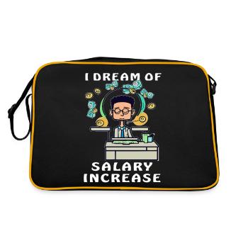 MEC JE RÊVE D’UNE AUGMENTATION DE SALAIRE - Sac Retro - noir/or - Dos