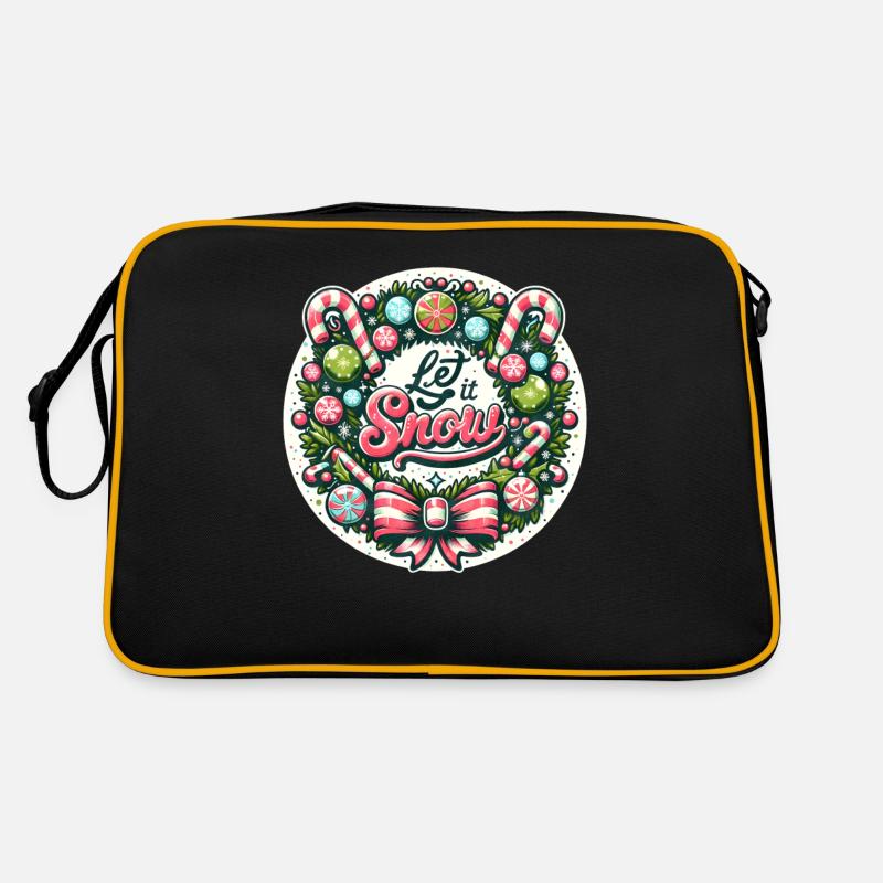 Let it Snow - Funny Holidays Drôle de Noël Sac Retro