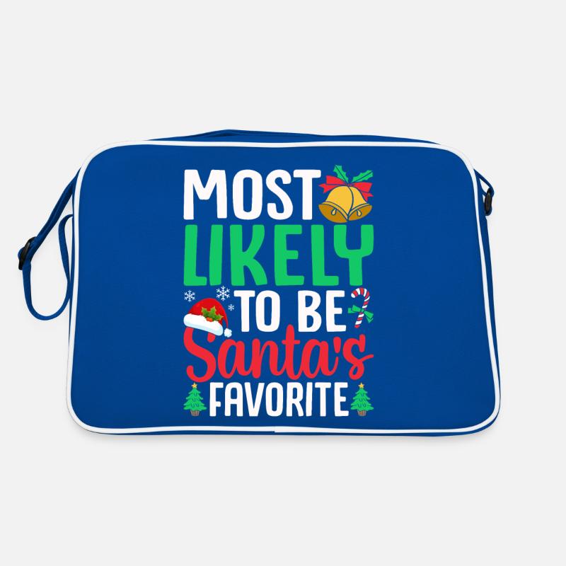 Höchstwahrscheinlich das Lieblings-Matching des Weihnachtsmanns Retro Tasche