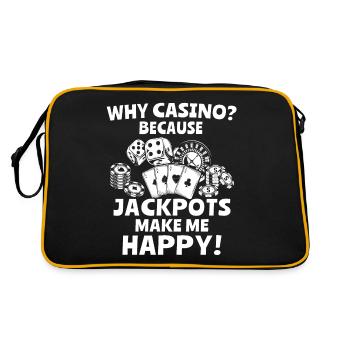 Casino - Retro Bag - black/gold - Back