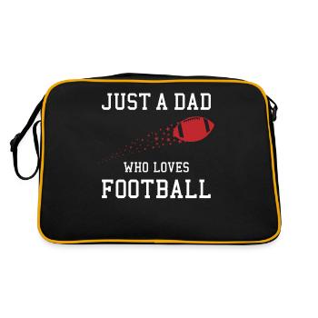 Pièce maîtresse de papa passionné de football américain - Sac Retro - noir/or - Dos