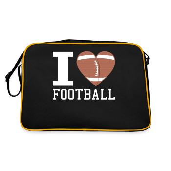 Déclaration d’amour au football - Sac Retro - noir/or - Dos