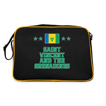 Saint Vincent et les Grenadines - Sac Retro - noir/or - Dos