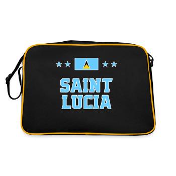 Sainte-Lucie - Sac Retro - noir/or - Dos