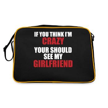 Copine? Fou et charmant ! - Sac Retro - noir/or - Dos