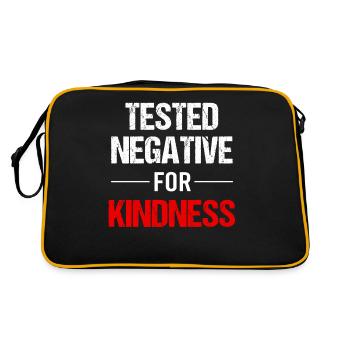 Kindness - warmth of heart - Retro Bag - black/gold - Back