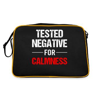 Tranquility - balance for the soul - Retro Bag - black/gold - Back