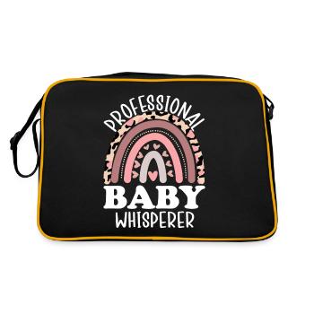 Professional Baby Whisperer Childbirth Maternity - Retro Bag - black/gold - Back