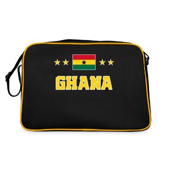 Ghana - Sac Retro - noir/or - Dos