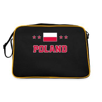 Pologne - Sac Retro - noir/or - Dos