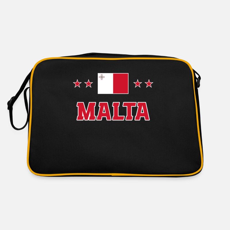 Malte - Sac Retro - noir/or