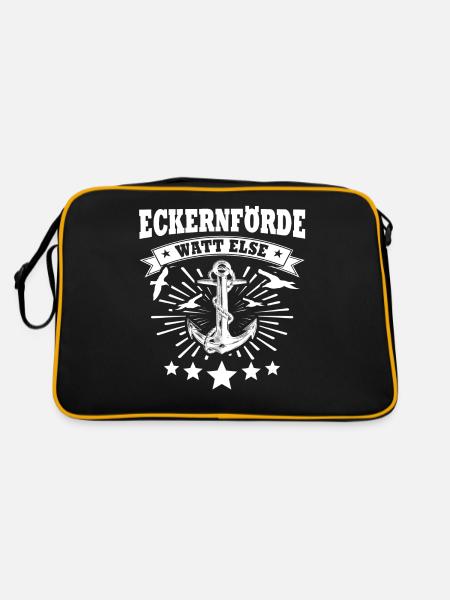 Eckernförde Eckernförder - Retro Tasche - Schwarz/Gold