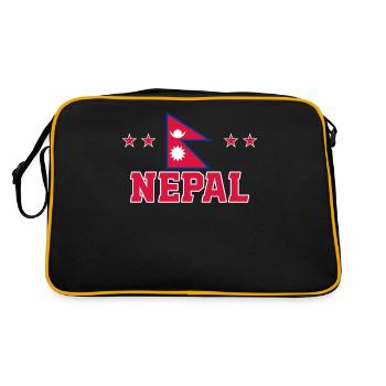 Nepal - Retro Bag - black/gold - Back