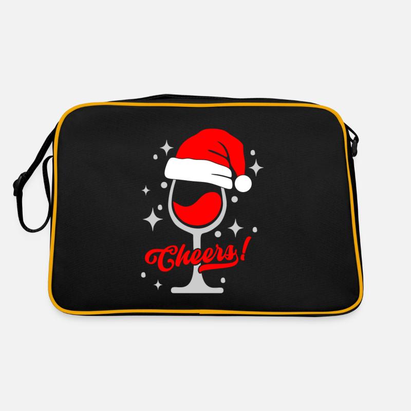 Winter wine enjoyment Wine glass with cap Retro Bag