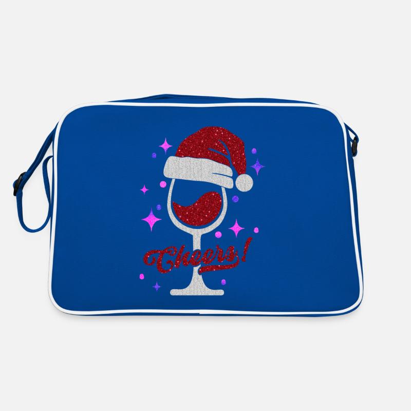 Winter wine enjoyment Wine glass with cap Retro Bag