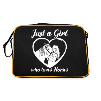 Coeur de la jeune fille Amour Cheval - Sac Retro - noir/or - Dos