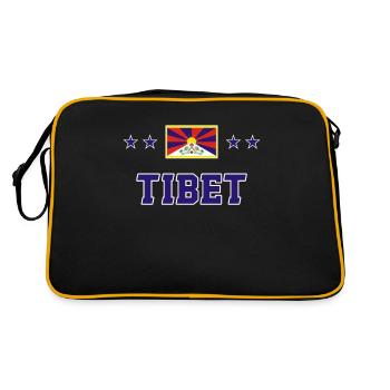 Tibet - Retro Tasche - Schwarz/Gold - Hinten