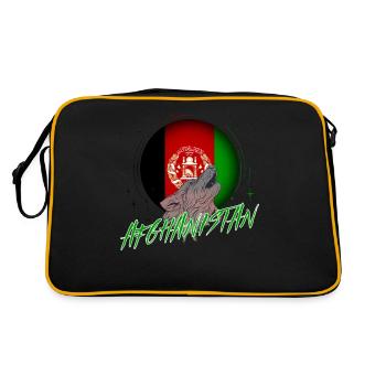 Afghanistan - Sac Retro - noir/or - Dos