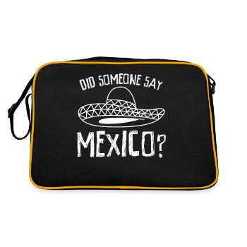 Mexique Sombrero Mexicain Chapeau Mexicain Mexicains - Sac Retro - noir/or - Dos