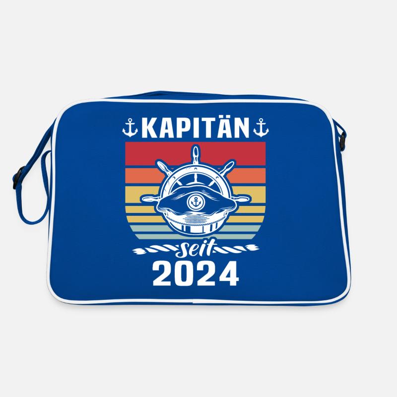 Kapitän Boot Bootsführerschein Retro Tasche
