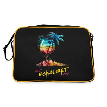 Costume de fête « It Escalates Anyway » pour une soirée entre filles - Sac Retro - noir/or - Dos