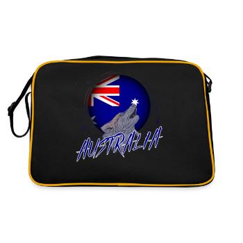 Australie - Sac Retro - noir/or - Dos