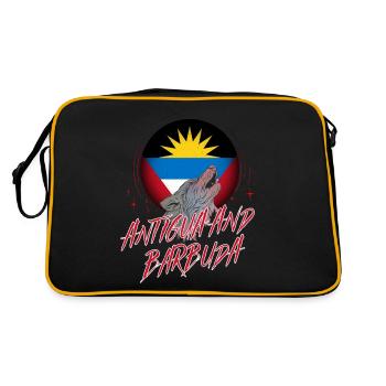 Antigua and Barbuda - Retro Bag - black/gold - Back