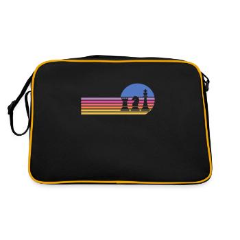 Chess Chessboard Checkmate Chess Player - Retro Bag - black/gold - Back