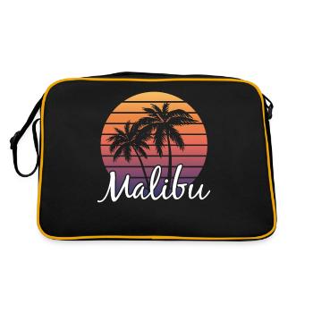 Sunset Palms Malibu Beach Vibes - Retro Bag - black/gold - Back