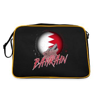 Bahrain - Retro Tasche - Schwarz/Gold - Hinten