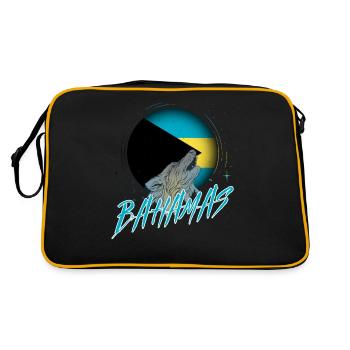 Bahamas - Retro Tasche - Schwarz/Gold - Hinten