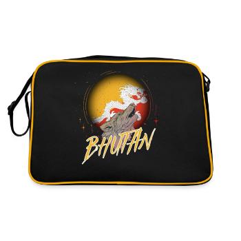 Bhoutan - Sac Retro - noir/or - Dos