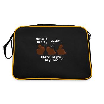Chocolat Chocolat Nourriture Cacao Cadeau - Sac Retro - noir/or - Dos