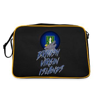 British Virgin Islands - Retro Bag - black/gold - Back