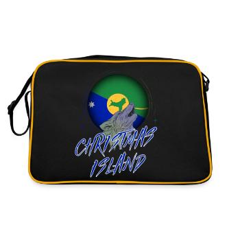 Île Christmas - Sac Retro - noir/or - Dos