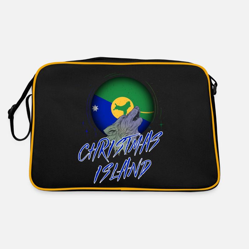 Weihnachtsinsel Retro Tasche