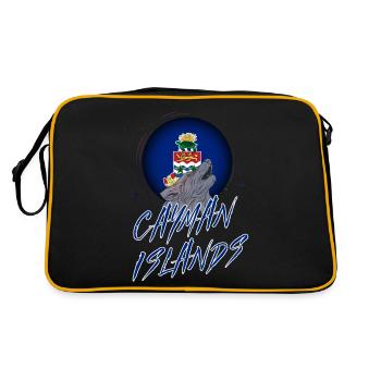 Îles Caïmans - Sac Retro - noir/or - Dos