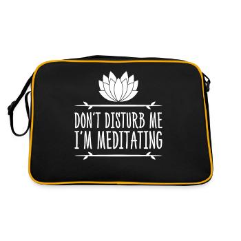 Yoga Méditation Méditation - Sac Retro - noir/or - Dos