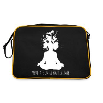 Méditation Lévitation Méditation Yoga - Sac Retro - noir/or - Dos