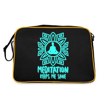 Méditation Méditation Yoga Qigong - Sac Retro - noir/or - Dos