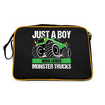 Action Monster Truck Passion cadeau - Sac Retro - noir/or - Dos