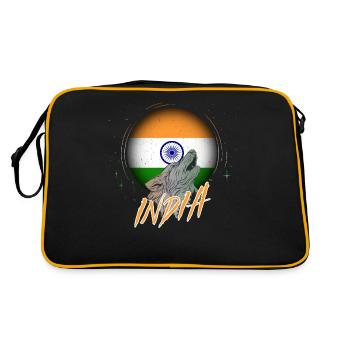Inde - Sac Retro - noir/or - Dos
