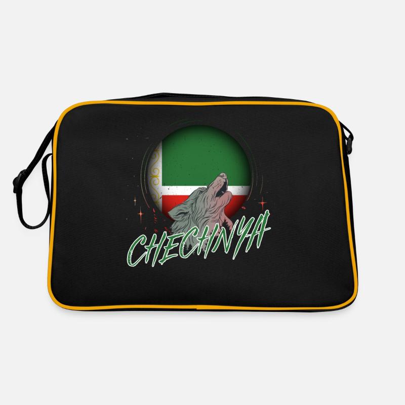 Tschetschenien - Retro Tasche - Schwarz/Gold