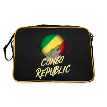 République du Congo - Sac Retro - noir/or - Dos