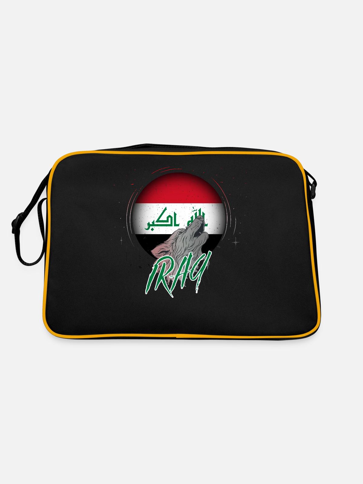 Iraq - Retro Bag - black/gold - Back